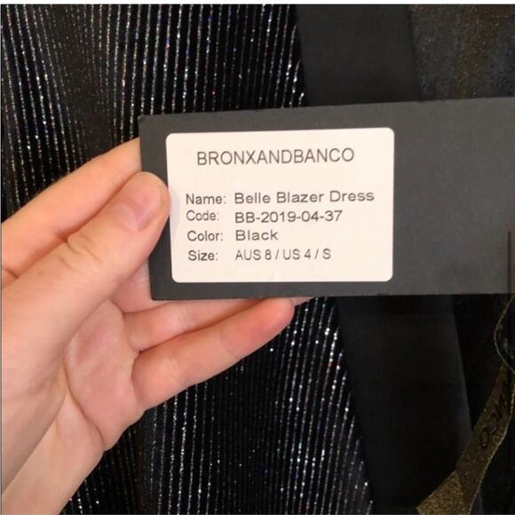 NWT Bronx and Banco Belle Blazer Dress in Black - Picture 6 of 6